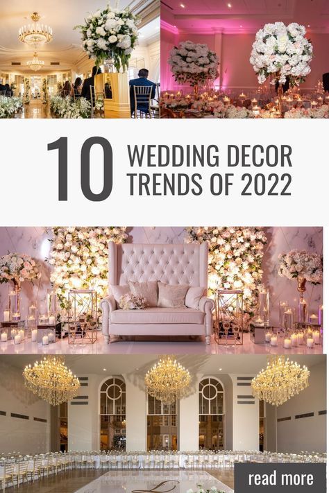 Along with your attire, your wedding decor is one of the best ways to let your personalities truly shine on your big day. But before you begin crossing things off your wedding decor checklist, remember that there’s more to the process than simply settling for the first items you come across. Choosing wedding decor that’s beautiful, cohesive, and reflective of your tastes as a couple requires a good amount of planning, but we promise it will all be worth it in the end. Extravagant Wedding Decor, Wedding Decor Checklist, Wedding Decor Trends, Decor Checklist, Extravagant Wedding, Decor Trends, Shine On, In The End, Personalities