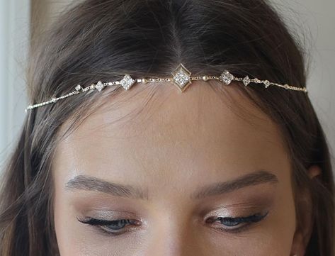 Boho Bridal Headband, Boho Bridal Headpiece, Headband Wedding Hair, Boho Bridal Jewelry, Accessories Bride, Boho Headpiece, Wedding Hair Headband, Bride Headband, Hair Chains