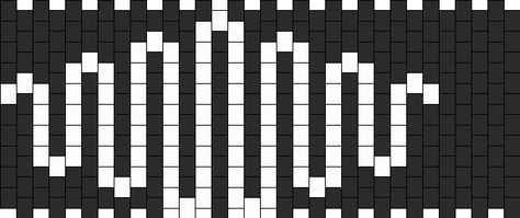 Arctic Monkeys Logo Kandi Pattern Arctic Monkeys Perler Beads, Arctic Monkeys Crochet, Arctic Monkeys Logo, Pixel Grid, Kandi Inspo, Monkey Logo, Pixel Crochet, Artic Monkeys, Kandi Patterns