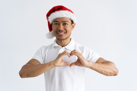 Smiling asian man making heart gesture w... | Free Photo #Freepik #freephoto #christmas Heart With Hands Pose, Heart Pose, Heart Shaped Hands, Couple Holding Hands, Blood Donor, Asian Man, Human Head, Heart Hands, The Heart Of Man