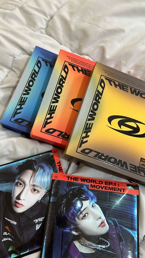 Ateez The World Movement Album Cover, Ateez Albums Aesthetic, Ateez Album Cover, Ateez Album Aesthetic, Ateez Merch, Kpop Albums, Kpop Merchandise, Pop Albums, 19th Birthday