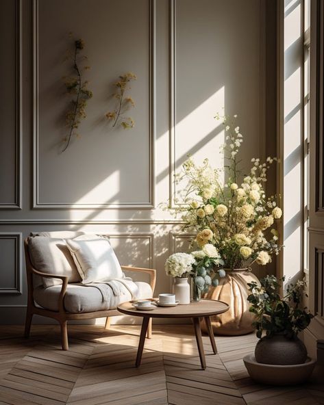 French Neoclassical Interior, French Interior Design Parisian Style, French Chic Interior, Neo Classical Interiors, Neoclassical Home, French Minimalist, French Style Interior, French Interior Design, Japanese Style House