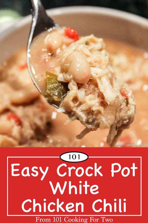 Small Batch Chili Recipe, Ina Chicken, Crock Pot White Chicken Chili, Singapore Chicken, White Chicken Chili Recipe Crockpot, Easy Chicken Chili, Small Crock Pot, White Chicken Chili Recipe, Recipe Japanese