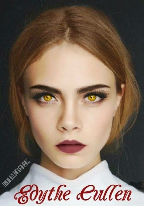 Cara Delevigne as EDYTHE CULLEN. Edythe Cullen, Carslie Cullen, Carsile Cullen, Edward Cullen Eyes, Carlise Cullen And Esme, Carlisle Cullen Memes Funny, Stephanie Meyers, Halloween 1, Cara Delevingne