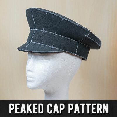 Military Hat Pattern, Kamui Cosplay, Pola Topi, Cosplay Armor, Military Cap, Boots Patterns, Cap Patterns, Cosplay Tutorial, Peaked Cap