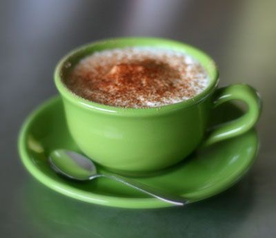 #ridecolorfully       Cappuccio, of course!  Pinch My Salt Photo Green Coffee Cup, Square Pumpkin, Live In Italy, Green Coffee Cups, Green Cups, Donut Shop, Chocolate Shop, K Cups, Quality Coffee