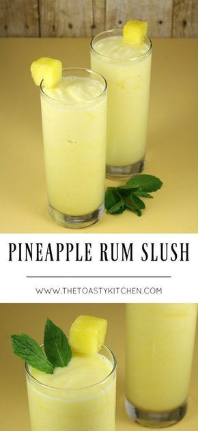 Alcohol For A Crowd, Pineapple Rum Slush, Summertime Cocktail, Party Drinks Alcohol, Jello Shot, Pineapple Rum, Rum Drinks, Boozy Drinks, Drinks Alcohol