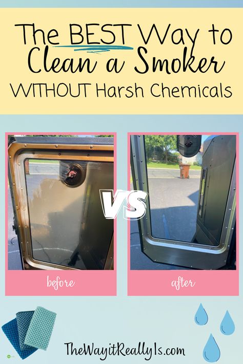 Cleaning A Smokers House, Clean Smokers House, Cleaning Smokers Walls, Best Window Cleaner, Cleaning Car Windows, Smoker Pit, Diy Smoker, Grease Cleaner, Mom Health