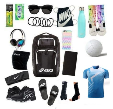 🏐Daily volleyball practice kit 🏐 Volleyball Practice Outfits, Mom Bag Essentials, Volleyball Kit, Soccer Essentials, Volleyball Bag, Bag Nike, Cheer Bag, Volleyball Practice, Gym Bag Essentials