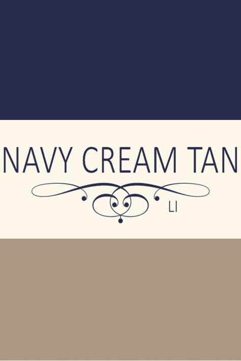 Navy Cream Tan Life Navy Blue Cottage Kitchen, Navy Cream Tan Bedroom, Navy And Cream Bathroom Ideas, Navy And Tan Wallpaper, Tan And Navy Blue Living Room, Navy Blue Camper Interior, Navy Blue Gray And Tan Living Room, Tan And Navy Kitchen, Navy Taupe Bedroom