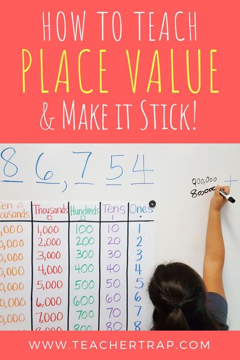 Place Value Mat, Teaching Place Value, Teaching Place Values, Math Place Value, Math Anchor Charts, Math Intervention, Fourth Grade Math, Math Instruction, Math Strategies