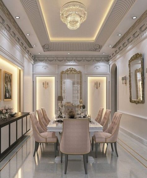 Dining Room Design Luxury, Berlin Design, Ceiling Design Living Room, Dinning Room Design, Interior Design Dining Room, Luxury House Interior Design, Dining Room Interiors, Luxury Dining Room, Elegant Dining Room