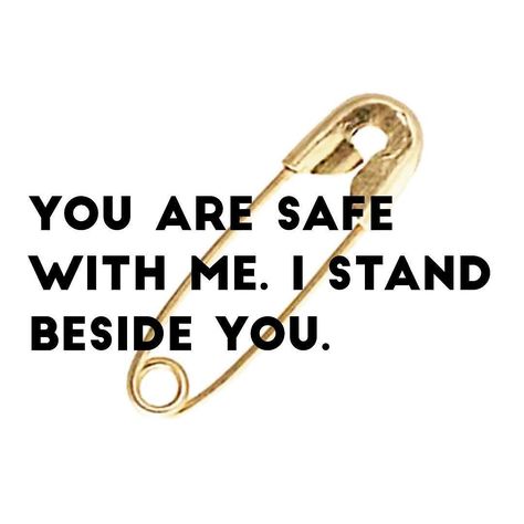 #safetypin #solidarity #youarenotalone Safety Pins, Safety Pin, Stand By Me, Social Justice, Good Luck, Extra Large, Meant To Be, Inspirational Quotes, How To Plan