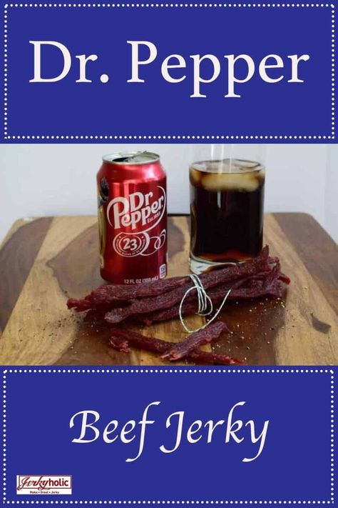 Honey Garlic Beef Jerky, Deer Jerkey Marinades, Beef Jerky On Smoker, Dr Pepper Jalapeno Beef Jerky, Dehydrator Spices, Beef Jerky Seasoning Recipes, Dr Pepper Jerky Recipe, Beef Jerkey Marinades Dehydrator, Ground Beef Jerky Recipes Dehydrator