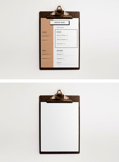 Menu Mockup Free, Wooden Menu Board, Menu Clipboard, Mockup Graphic Design, Menu Project, Restaurant Menu Card, Restaurant Card, Diy Clipboard, Wood Menu