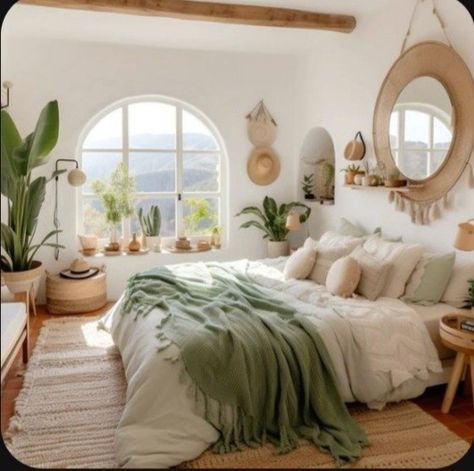 Cozy Reading Bedroom Aesthetic, Whimsical Home Interior, Cottagecore Bedroom Decor, Dream Condo, Cottagecore Bedroom, Fur Rugs, Romantic Ambiance, Wicker Bedroom, Sage Green Bedroom