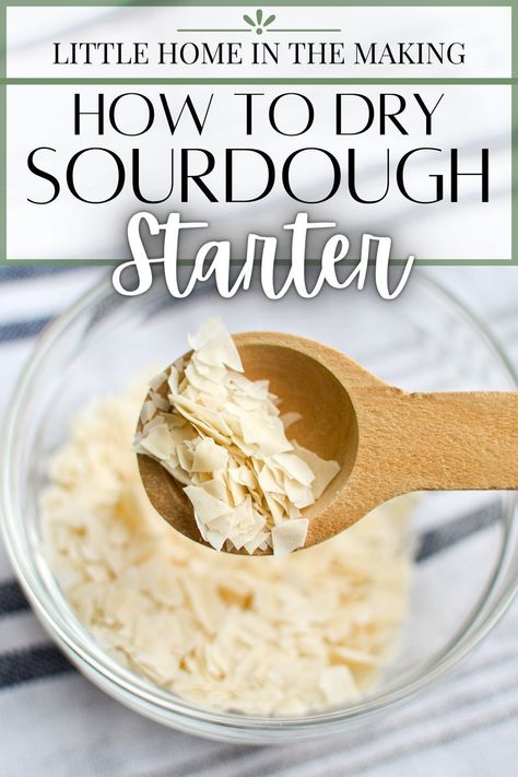 If you're looking for a way to preserve your sourdough starter, or have a backup for another day, you HAVE to learn how to dry your sourdough starter. Not only is this easy, but it can be stored indefinitely in the freezer if needed! A great way to have a sourdough starter backup, and perfect for shipping sourdough starter to friends, family, or customers. You'll love this easy sourdough tip for keeping a backup, and it's great for long term storage too. Dry Sourdough Starter, Sweet Sourdough Bread Recipe, Dried Sourdough Starter, Sourdough Starter From Scratch, Active Sourdough Starter, Easy Sourdough Bread Recipe, Recipe Using Sourdough Starter, Easy Sourdough, Homemade Sourdough Bread