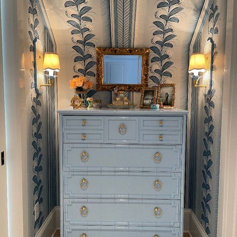 Coe Designs LLC on Instagram: “There is nothing we love more than an alcove space with our favorite keepsakes. Thank you @broomestreetstudios for the fabulous dresser &…” Office Studio Ideas, Walls Could Talk, Dream Furniture, Cozy Nook, Love More, Studio Ideas, Antique Dresser, Nook, Home Inspo