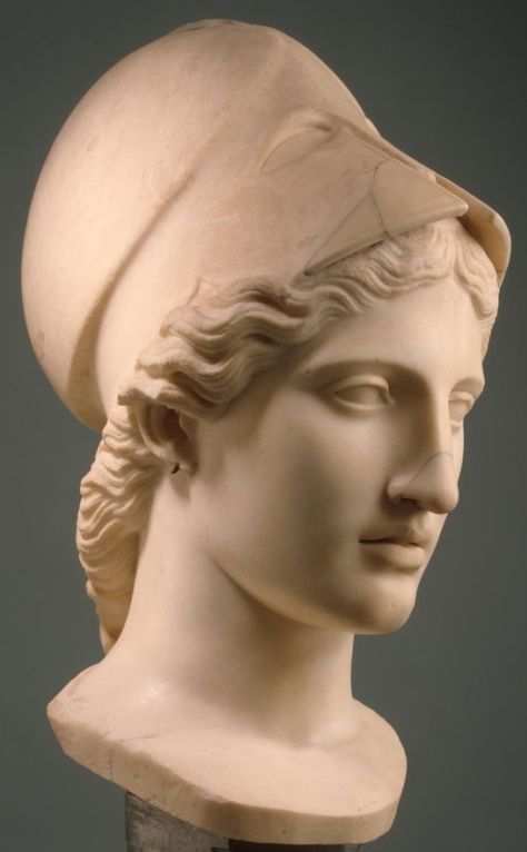 Head of Athena, Rome, early 1st century Bust Of Athena, Ancient Greece Art, Athena Goddess Of Wisdom, Goddess Of Wisdom, Ancient Greek Sculpture, Sculpture Head, Greece Art, Goddess Sculpture, Classic Sculpture