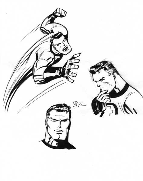 Reed Richards Darwyn Cooke, Mr Fantastic, Reed Richards, Mister Fantastic, Cartoon Drawing Tutorial, Marvel Drawings, Bruce Timm, Batman The Animated Series, Cartoon Sketches