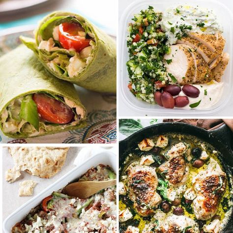 Mediterranean Diet Chicken Recipes for Lunch and Dinner Chicken Recipes Mediterranean, Mediterranean Diet Chicken Recipes, Chicken Recipes For Lunch, Diet Chicken Recipes, Mediterranean Lunches, Mediterranean Diet Chicken, Recipes Mediterranean Diet, Mediterranean Chicken Recipes, Mediterranean Diet Breakfast