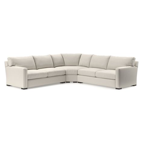 Axis 3-Piece Sectional Sofa + Reviews | Crate and Barrel Crate And Barrel Sectional, 3 Piece Sectional Sofa, Sectional Couches, Sofa Review, 3 Piece Sectional, Sectional Sofa Couch, Sectional Sofas, Living Room Sectional, A Living Room