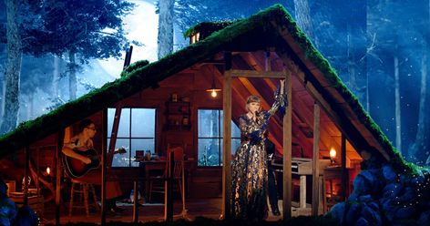 With Taylor Swift’s quarantine album folklore, the singer transported listeners to a little fictitious town as she wove larger-than-life stories about its residents. For her Grammy performance, Swift decided to bring those stories to life, performing a medley of folklore singles on a moss-covered cabin in the woods. The cottagecore vibes proved to be too hard to resist for many fans — so much so that they felt they needed to live there, stat. “I want to take a vacation at Taylor Swift’s stage… Taylor Swift News, Leon Bridges, Photos Of Taylor Swift, Jack Antonoff, Taylor Swift Web, All About Taylor Swift, Album Of The Year, Eddie Vedder, Miles Davis