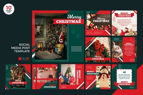 10 High Quality Instagram Stories Social Media Kit (1200x1200) Editable Vector AI Layout Editable PSD Layout Editable Vector EPS Editable Vector PDF JPG Preview (1200x1200) Easy Image replacement using smart objects Editable color Christmas Brochure, Christmas Social Media, Christmas Instagram, Wine Book, Social Media Kit, Instagram Banner, Beauty Makeup Photography, Fb Ads, Social Media Poster