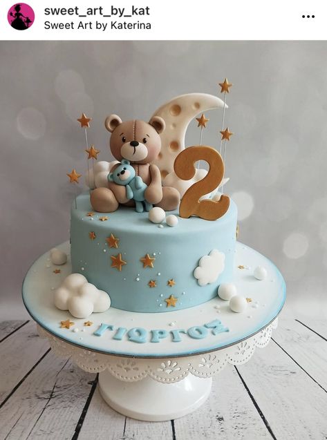 Torte Za Prvi Rodjendan Za Decake, 1birthday Cake Boy, Uşaq Tortları, Animal Birthday Cakes, Baby Birthday Decorations, Disney Baby Shower, 3d Cakes, Fondant Cake Toppers, 50th Birthday Cake