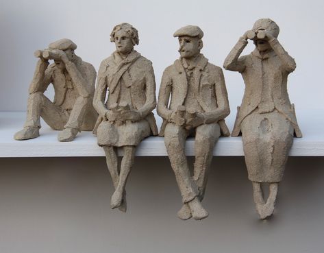 Clay People, Marine Artist, Sculpture Exhibition, Clay Figurines, Sculptures Céramiques, Relief Sculpture, Wildlife Artists, Ceramic Figures, Pottery Sculpture