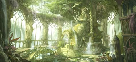 Elven City, City Tree, 동화 삽화, Fantasy Castle, Fantasy City, Fantasy Places, Fantasy Setting, Dnd Art, Fantasy Art Landscapes