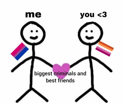 Bi And Les Duo, Pink Angels, Platonic Friends, Lgbtq Quotes, Lgbt Humor, Easy Love Drawings, Lgbt Art, Hashtag Relatable, Winter Girls