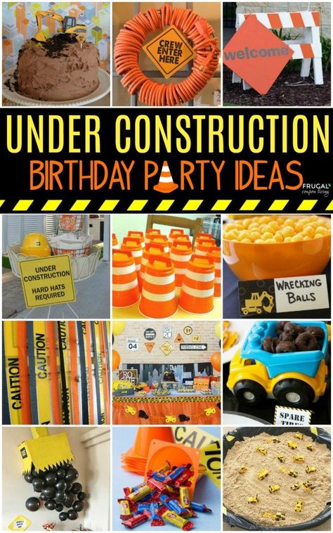 Construction Party Ideas, Construction Birthday Party Food, Construction Themed Birthday Party, Camo Birthday Party, Construction Birthday Cake, Dump Truck Birthday Party, Camo Birthday, Construction Theme Birthday Party, Dump Truck Birthday