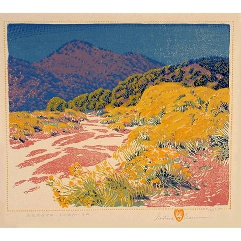 Gustave Baumann, Arte Inspo, Woodblock Print, Painting Inspiration, Landscape Art, Art Museum, Landscape Paintings, Beautiful Art, Art Photography