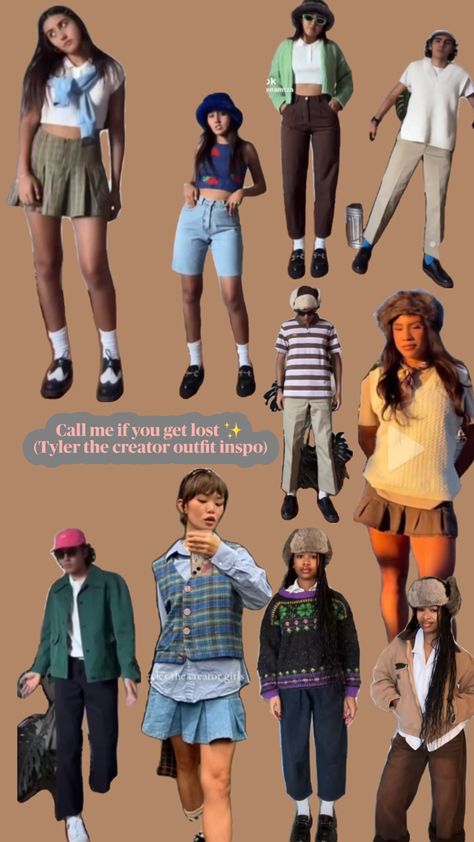 Tyler the creator concert inspo #concert #tyler How To Dress Like Tyler The Creator, Tyler The Creator Tour Outfits, Tyler The Creator Aesthetic Outfit Women, Tyler Inspired Outfits, Tyler The Creator Concert Outfit Ideas, Tyler The Creator Outfits Women Concert, Tyler The Creator Outfits Ideas, Tyler The Creator Halloween Costume, Tyler The Creator Inspired Outfits