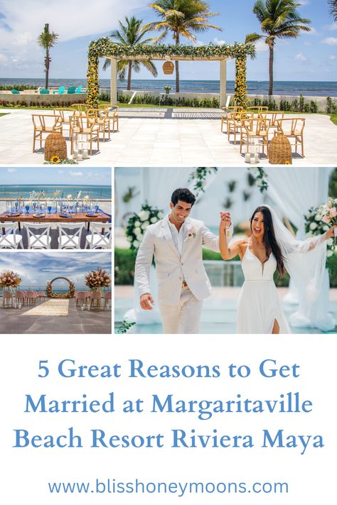 When it comes to planning a destination wedding, the choices are endless. One name that might not immediately spring to mind for a dream wedding location is "Margaritaville." Many people associate it with crowded touristy spots and raucous party-goers. However, Margaritaville Beach Resort Riviera Maya is a hidden gem that defies these misconceptions. Margaritaville Wedding, Destination Wedding Timeline, Destination Wedding Checklist, Weddings In Mexico, Belize Wedding, Dream Wedding Locations, Reasons To Get Married, Wedding Planner Book, Beach Destination Wedding