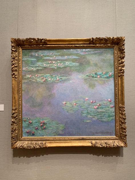 Museum of Fine Arts in Boston Waterlilies Paintings, Waterlilies Monet, Aesthetic Art Museum, Art Museum Aesthetic, Boston Museum Of Fine Arts, Museum Aesthetic, Museum Of Fine Arts Boston, Water Lilly, Monet Paintings