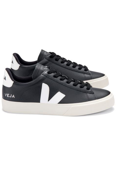 Trouva: Campo Leather Black White Shoes £106 Veja Veja Trainers, Black White Shoes, Veja Shoes, Trainers Shoes, Black And White Shoes, Black Trainers, Designer Name, Leather Trainers, French Brands