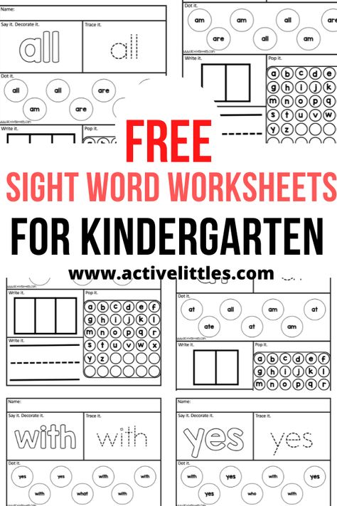 free printable sight word worksheets for kindergarten Sight Words Worksheets Kindergarten, Sight Word Like Worksheet Free Printable, Kindergarten Dry Erase Worksheets, Sight Word See Worksheet, Kindergarten Worksheets Free Printables Sight Words, Sight Word Worksheets Free Printables, Kindergarten Sight Word Worksheets, Site Words Kindergarten, Sight Word Practice Kindergarten