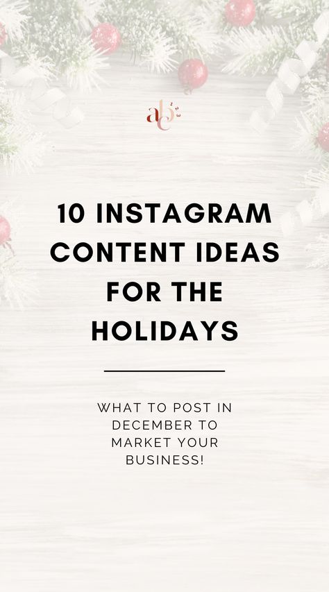 Holiday Social Media Posts, What To Post On Instagram, Instagram Content Ideas, Christmas Marketing, Christmas Advertising, To Post On Instagram, Christmas Instagram, Business Christmas, Christmas Fonts