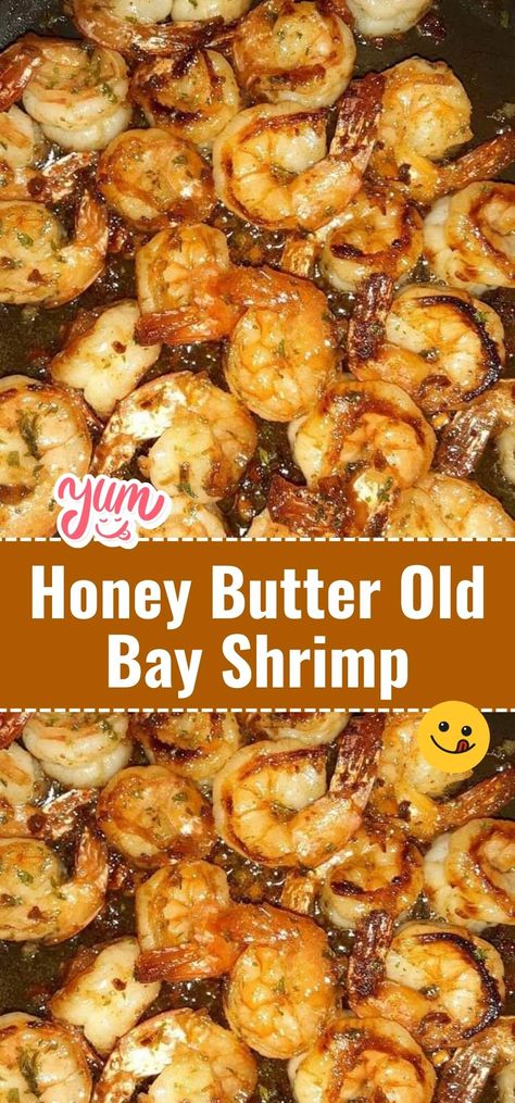 Take your shrimp to the next level with Honey Butter Old Bay Shrimp. This combination of sweet honey, rich butter, and the classic flavors of Old Bay seasoning is a seafood sensation. #ShrimpDish #SeafoodLovers #FlavorfulEats Honey Butter Old Bay Shrimp, Seafood Crepes, Crab Boil Recipe, Easy Food Dishes, Old Bay Shrimp, Honey Shrimp, Buttered Shrimp Recipe, Shrimp Dinner, Shrimp Recipes Easy