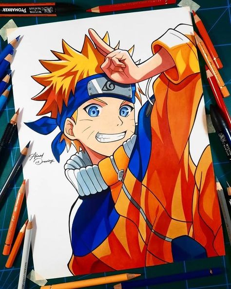 Naruto Drawings Easy, Naruto Mignon, Anime Canvas Painting, Naruto Painting, Anime Drawing Sketches, Naruto Sketch Drawing, Cartoon Drawing Tutorial, Easy Cartoon Drawings, Naruto Sketch