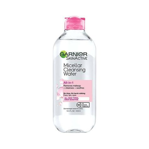 Waterproof Makeup Remover, Micellar Cleansing Water, Garnier Skin Active, Top Skin Care Products, Makeup Brush Cleaner, How To Clean Makeup Brushes, Waterproof Makeup, Clean Makeup, Gentle Cleanser