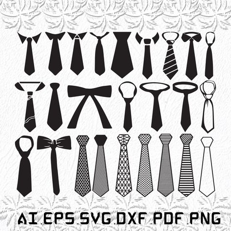 How To Draw A Tie, Ties Drawing, Tie Illustration, Drawing Tuts, Tie Drawing, Types Of Ties, Cute Svg, Clothes Art, Doll Clothes Patterns Free