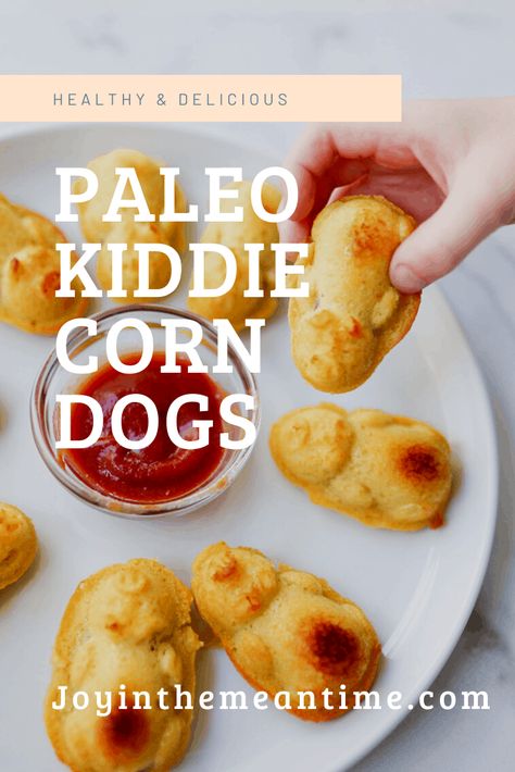 Paleo Corn Dogs, Paleo Diet For Kids, Healthy Corndog Recipe, Paleo Lunches For Kids, Paleo Kids Snacks, Whole 30 Kids Lunch, Paleo For Kids, Paleo Toddler Meals, Paleo Snacks For Kids