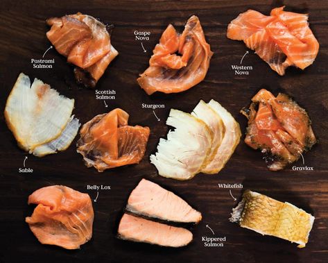 Cured Fish, Hanukah Appetizers, Skyrim Food, Russ And Daughters, Lucky Peach, Seafood Entrees, Easy Salmon, Smoked Fish, Types Of Fish