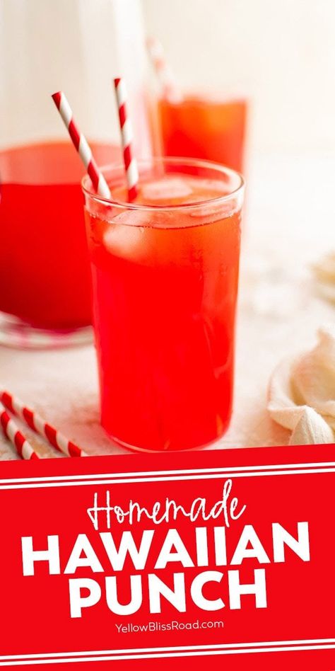 Hawaiian Punch Recipes, Homemade Horchata, Fruit Punch Recipe, 4th Of July Food, Classic Macaroni Salad, Grilling Ideas, Hawaiian Punch, Punch Drinks, Drink Recipes Nonalcoholic