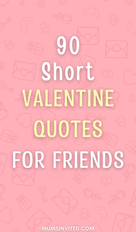 Looking for the perfect short & sweet Valentine's quote? This post has a wide variety of brief, adorable sayings for him, her, friends, family & kids. From cute one-liners for your boyfriend to funny memes for teens & children, this collection of valentine quotes is great for cards, text messages, social media captions & more! Valentines sayings quotes. Quotes about valentines day. Valentines day sayings. My valentine quotes. Valentine’s day sayings. You Are My Valentine Quotes, Valentine’s Day Quotes Humor, Cheesy Valentines Day Quotes, Cute Valentine’s Day Quotes, Valentines Day Notes For Friends, Valentine’s Day Messages, Valentine’s Day Sayings, Funny Names For Boyfriend, Valentine Quotes Inspirational