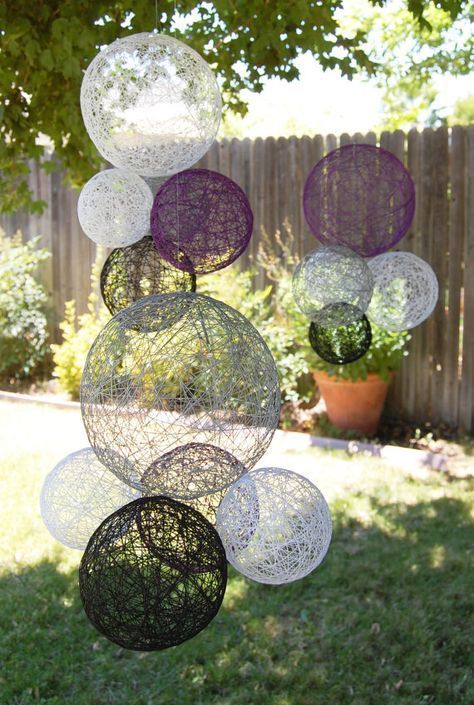 Backyard Wedding Decorations, Wedding Backyard Reception, Boda Diy, Diy Yarn, Table Diy, Wedding Props, Kraf Diy, Lace Decor, Garden Art Diy