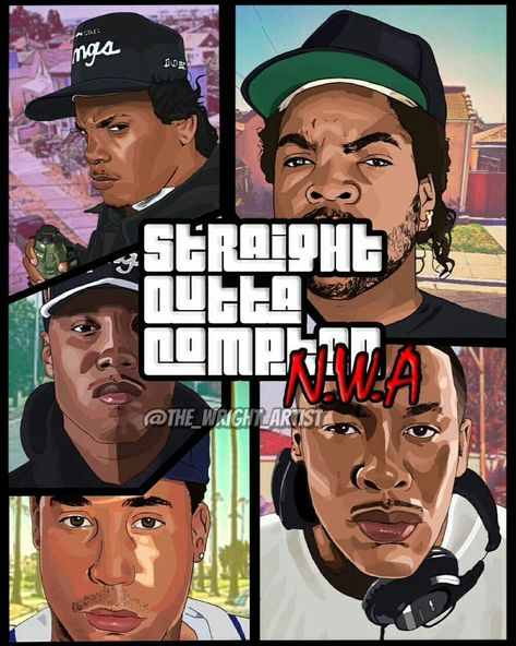 N.W.A. N W A Wallpaper, Nwa 90s, Hip Hop Logo, Rappers Aesthetic, 90s Rappers Aesthetic, Rap City, 90s Rappers, Skateboard Photos, Outta Compton